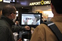 CM撮影の様子。