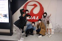 CM撮影のオフショット。