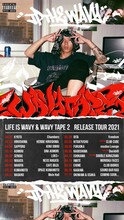 JP THE WAVY「LIFE IS WAVY & WAVY TAPE 2 RELEASE TOUR 2021」告知ビジュアル
