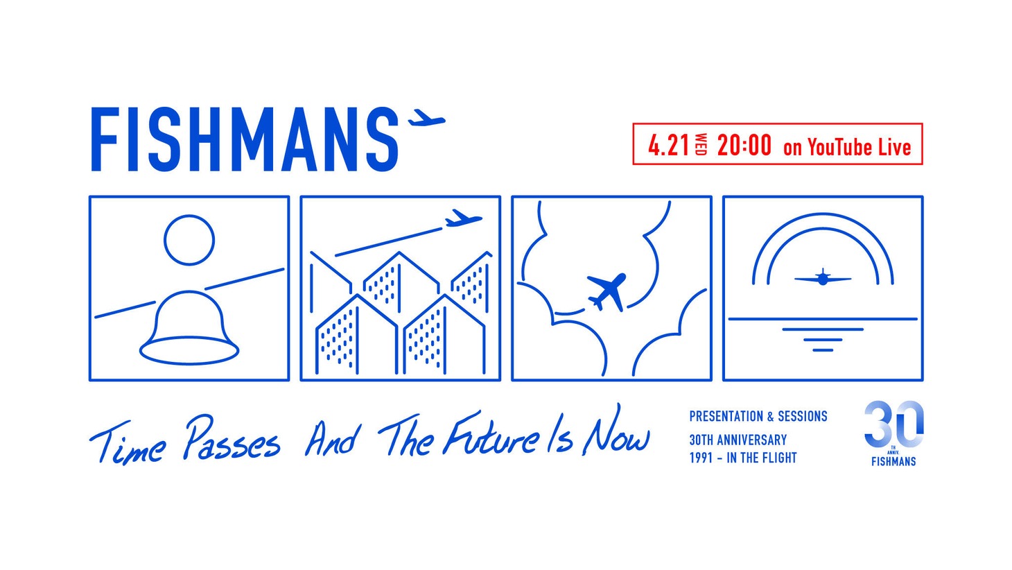 「Time passes and the future is now」ビジュアル