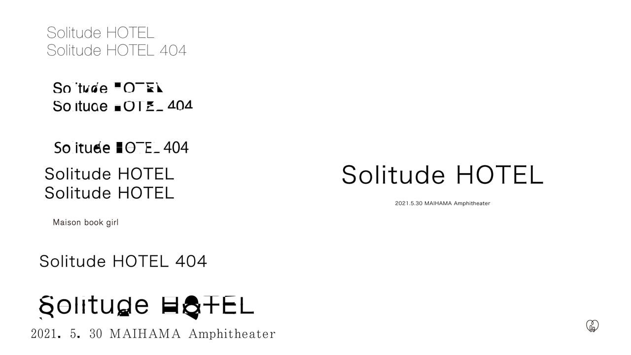 Maison book girl「Solitude HOTEL」の告知ビジュアル。