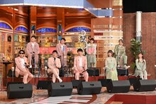 ゴスペラーズとNagie Lane。 (c)テレビ朝日