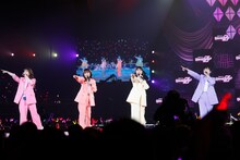 「ももいろクローバーZ ももクロくらぶxoxo～バレンタイン DE NIGHTだぁ～Z！2021『表』」の様子。（写真提供：ニッポン放送）