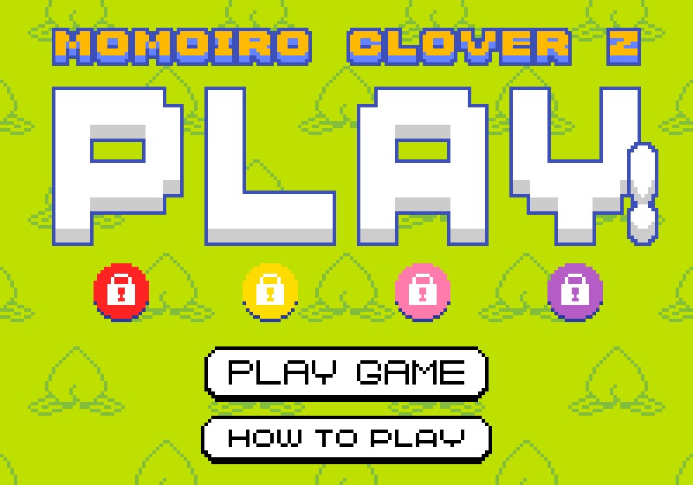 「PLAY!」レトロミニゲームのプレイ画面。