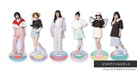 超ときめき▽宣伝部×FRUIT OF THE LOOMのアクリルスタンド。