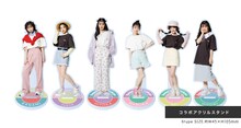 超ときめき▽宣伝部×FRUIT OF THE LOOMのアクリルスタンド。