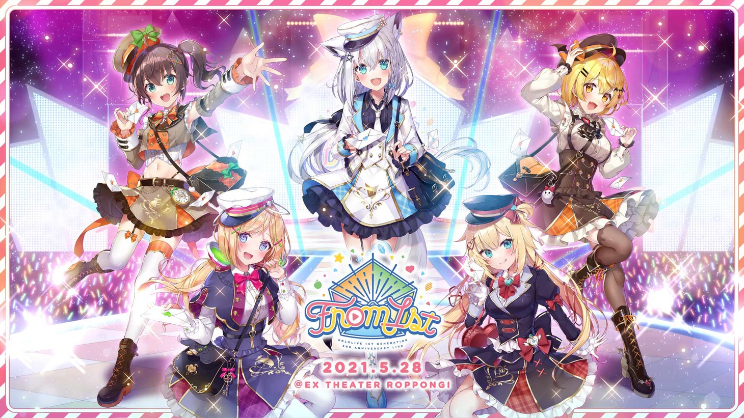 「hololive 1st Generation 3rd Anniversary LIVE『from 1st』」告知ビジュアル