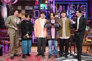 マカロニえんぴつが田中圭＆千葉雄大の「MUSIC BLOOD」出演、金髪でパフォーマンス