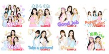 NiziU「Take a picture / Poppin' Shakin'」発売記念LINEスタンプサンプル