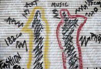 森田美勇人が描いたシャッタアート。