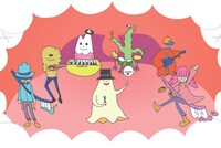 吉田山田「イ～ハ～」アニメーション編のワンシーン。