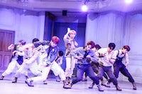 「JO1 3RD SINGLE『CHALLENGER』リリース記念オンラインショーケースイベント」の様子。 (c)LAPONE ENTERTAINMENT