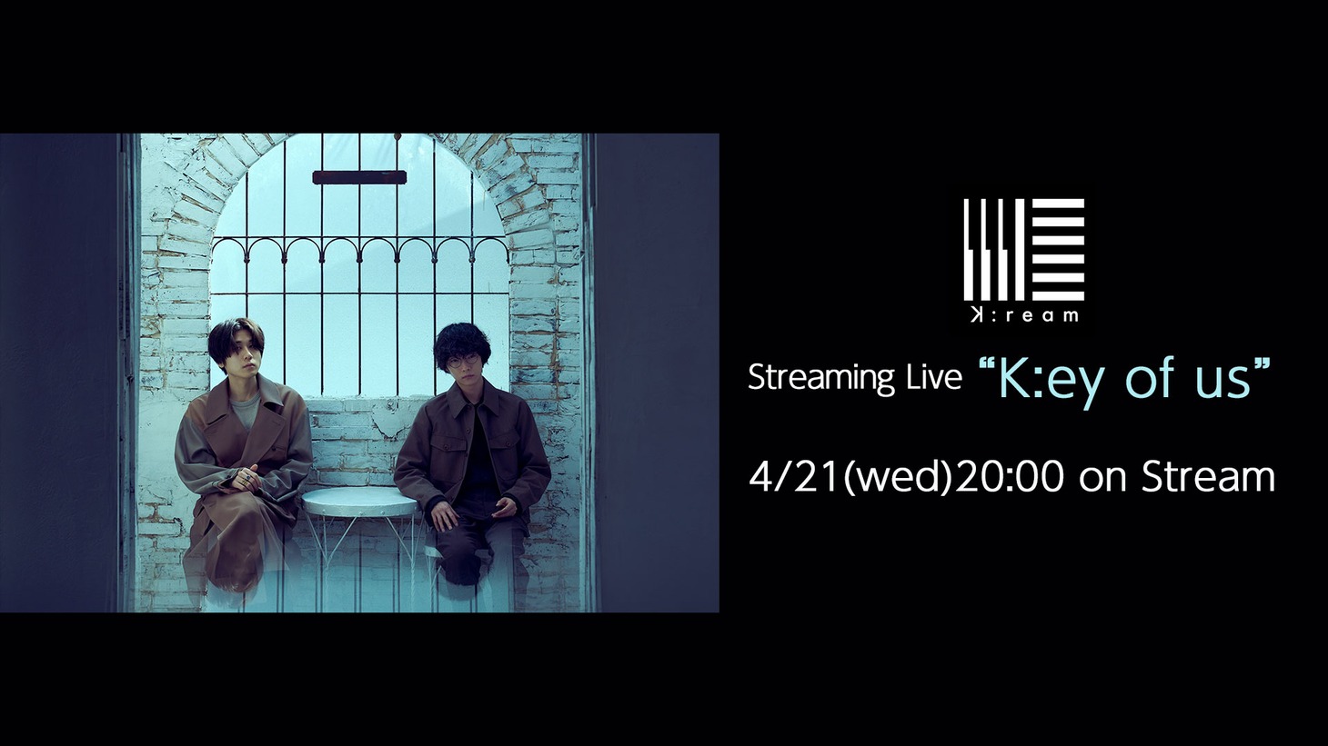 「K:ream Streaming Live "K:ey of us"」YouTube告知画像