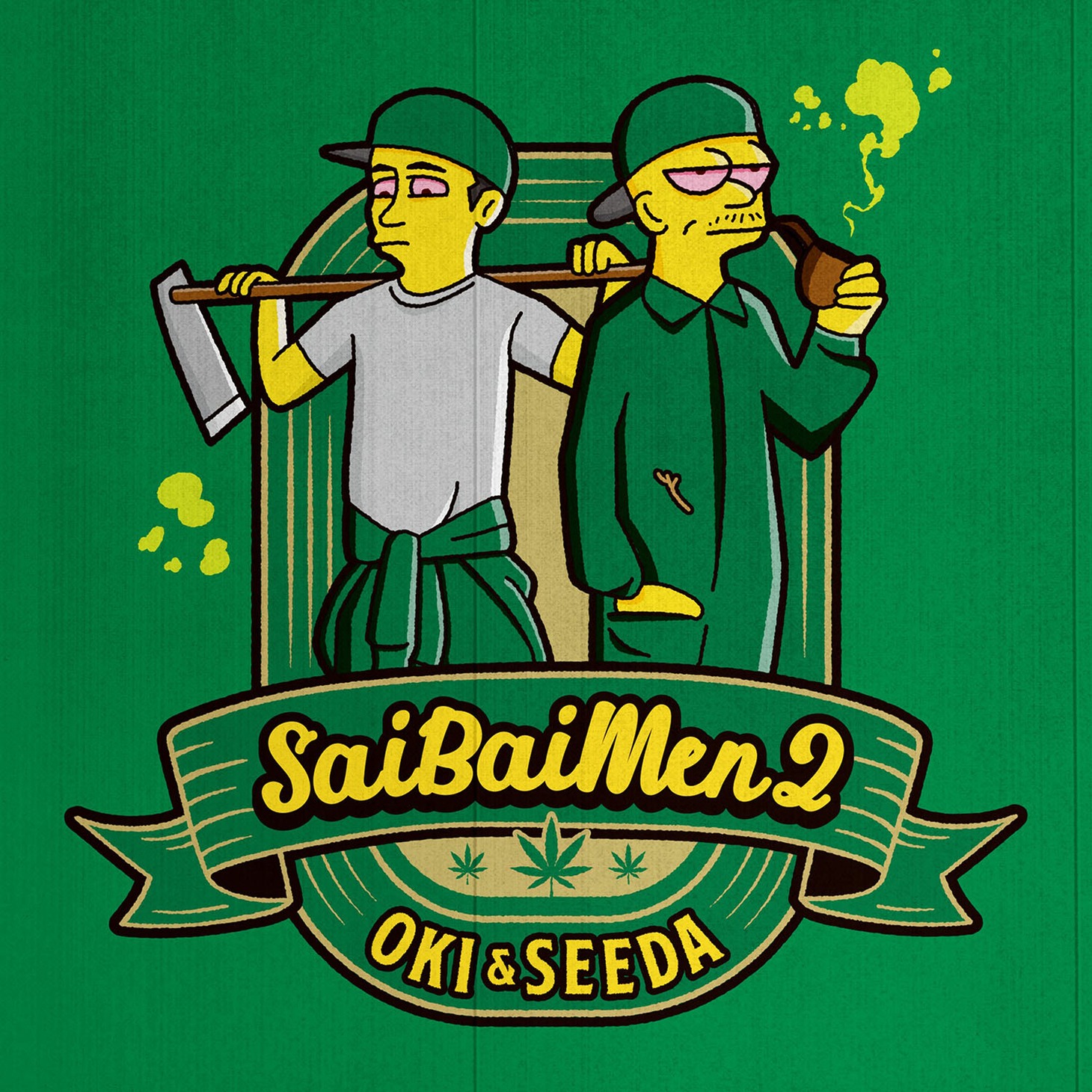 OKI＆SEEDA「Sai Bai Men 2」配信ジャケット
