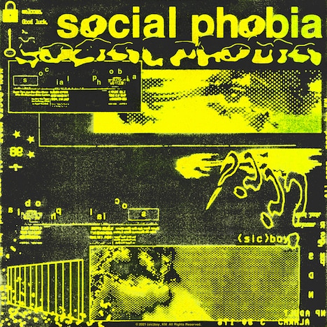 (sic)boy「social phobia」配信ジャケット