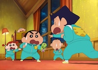 「映画クレヨンしんちゃん 謎メキ！花の天カス学園」のワンシーン。  (c)臼井儀人／双葉社・シンエイ・テレビ朝日・ＡＤＫ 2021