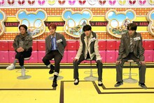 左から堀内健、河野純喜、佐藤景瑚、鶴房汐恩。(c)フジテレビ