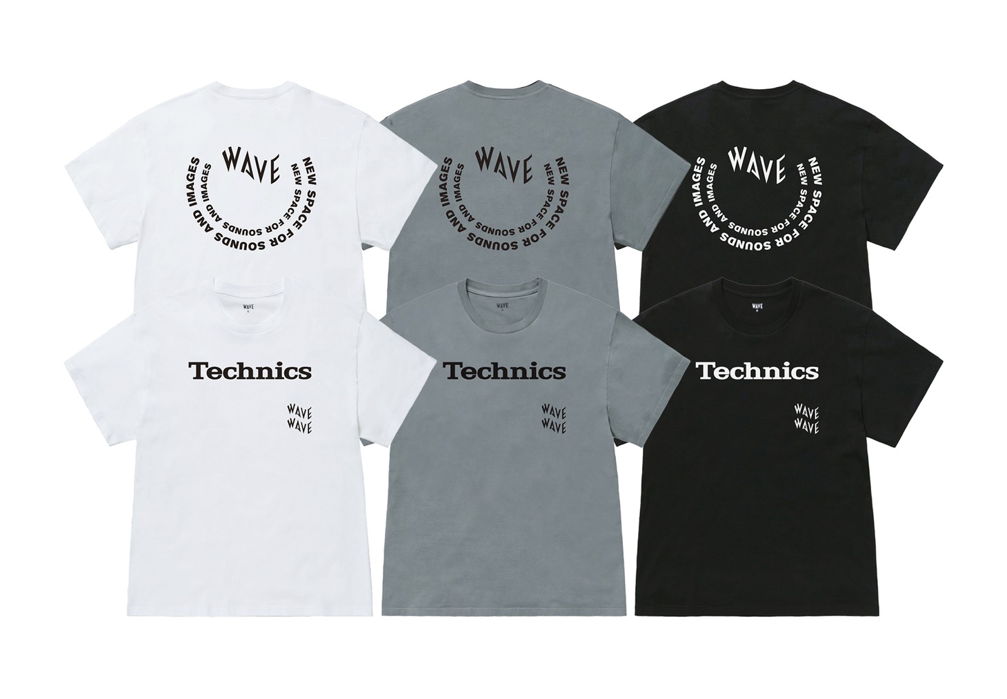 TechnicsとWAVEのコラボTシャツ。