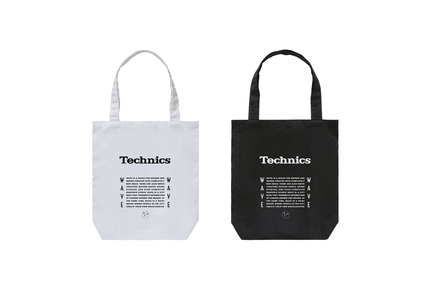 TechnicsとWAVEのコラボトートバッグ。
