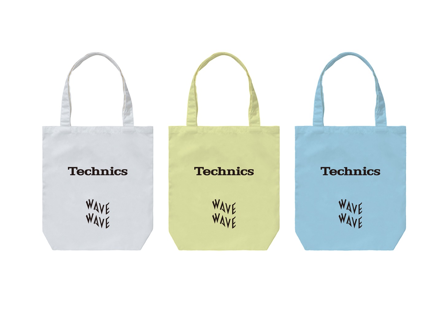 TechnicsとWAVEのコラボトートバッグ。