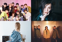 左上から時計回りにJO1、milet、WANIMA、YUKI。