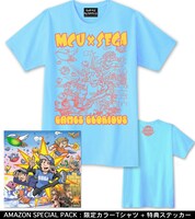 「MCU x SEGA Sound Collection」Tシャツとステッカー。(c)SEGA / (c)GAMES GLORIOUS Inc. / (c)elements ltd.