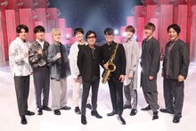 藤井フミヤ、藤井尚之とジャニーズWEST。(c)フジテレビ