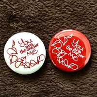 b-flower「何もかもが駄目になってしまうまで～UNTIL EVERYTHING GOES WRONG」付属の缶バッジ。