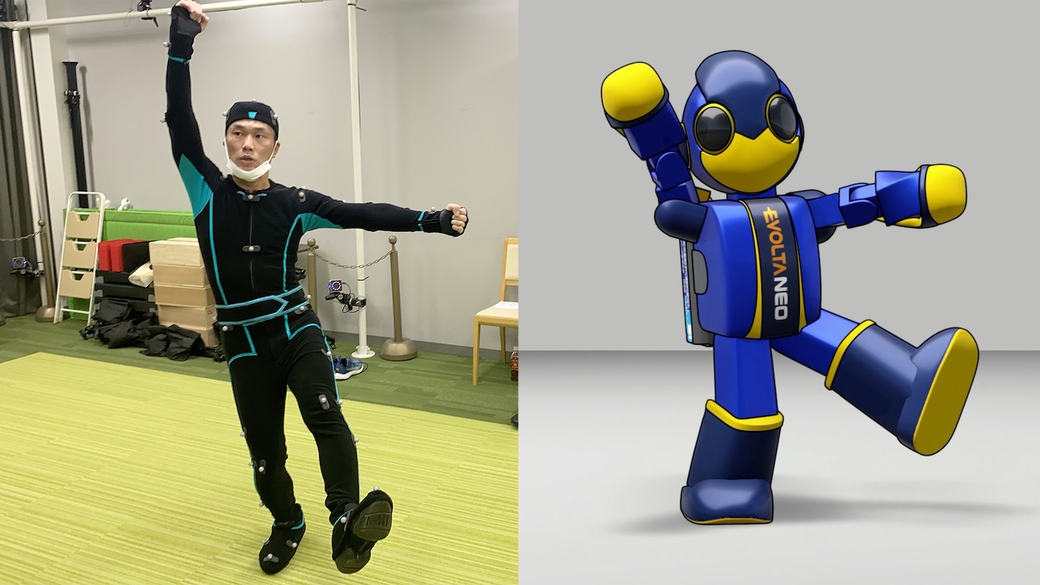 エボルタNEOくん「エボルタNEOでDAI☆DAI☆大丈夫！」ミュージックビデオ撮影の様子。