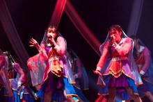 ラストアイドル「君は何キャラット？」発売記念オンラインライブの様子。（Photo by Yoshifumi Shimizu）