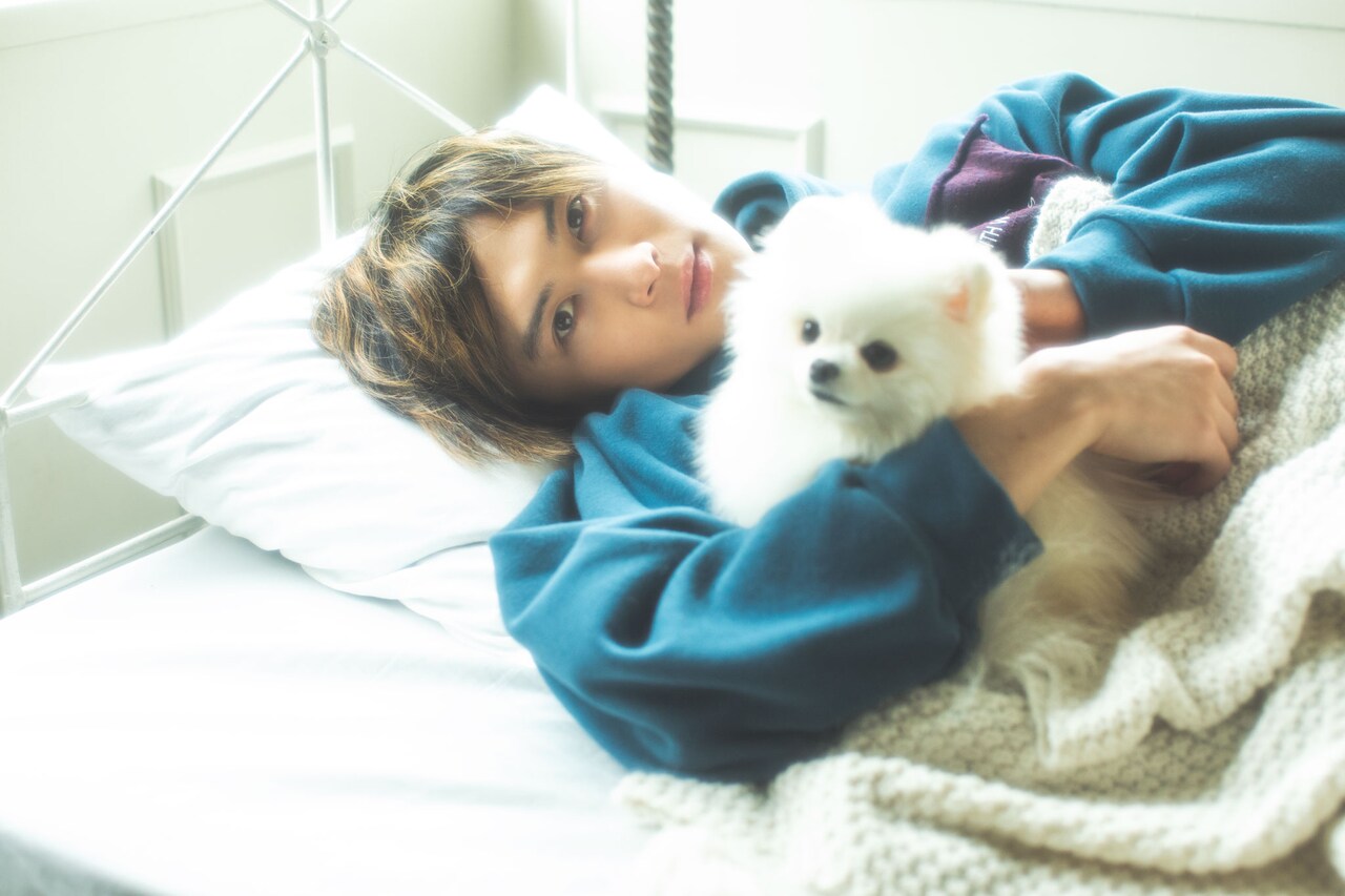 「ちゃお」ジャニーズ連載に“愛犬家王子”橋本良亮が登場、ワンちゃんと一緒のリラックスデート