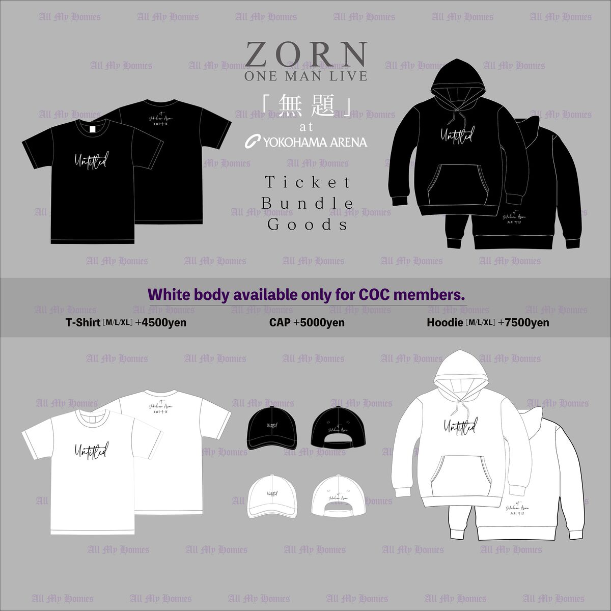 ZORN「『無題』 at YOKOHAMA ARENA」バンドルチケットのグッズ 
