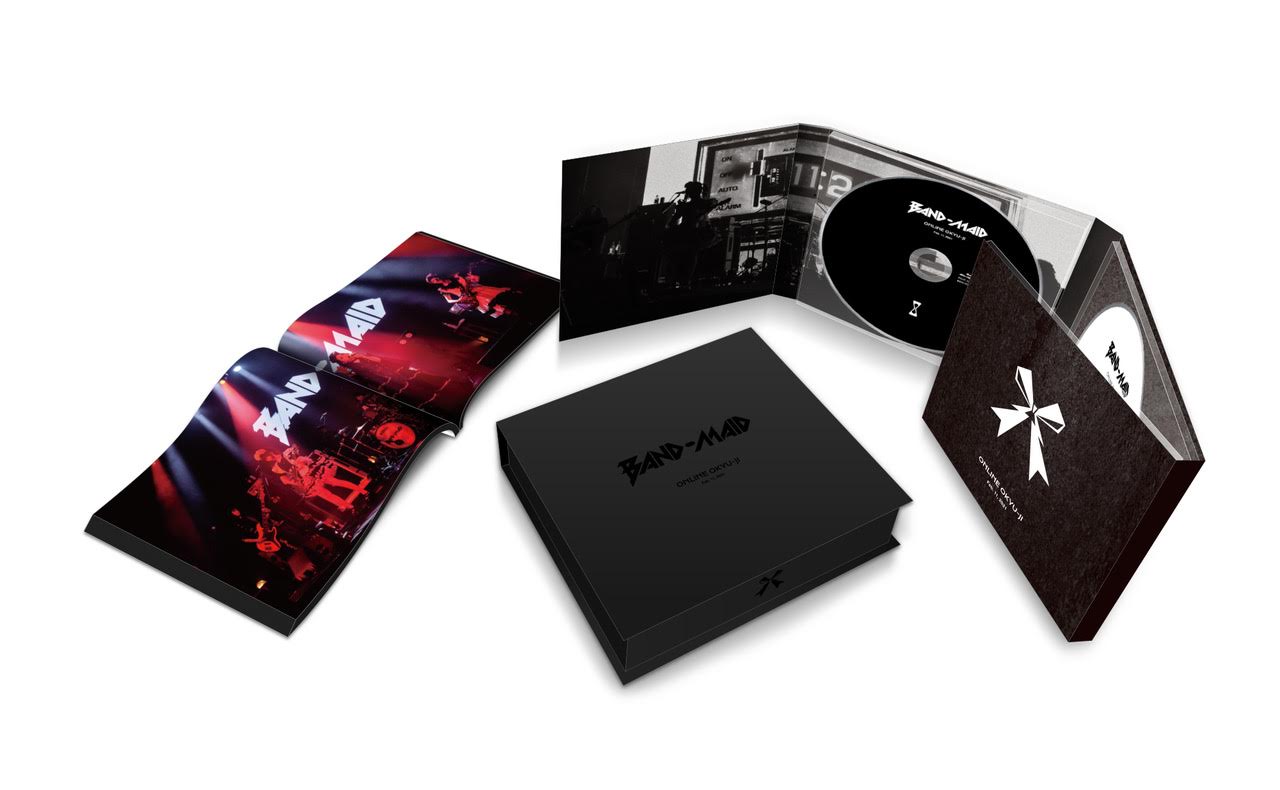 BAND-MAID「BAND-MAID ONLINE OKYU-JI（Feb,11, 2021）」完全生産限定盤の内容物。