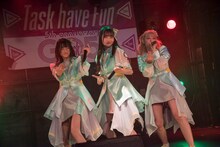 「Task have Fun 配信になっちゃったけどGo Task 5!!! みんなで一緒にお祝いしよう!!!!!」の様子。（撮影：林晋介）