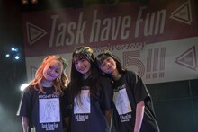 「Task have Fun 配信になっちゃったけどGo Task 5!!! みんなで一緒にお祝いしよう!!!!!」の様子。（撮影：林晋介）