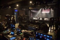 「Task have Fun 配信になっちゃったけどGo Task 5!!! みんなで一緒にお祝いしよう!!!!!」配信会場の様子。（撮影：林晋介）