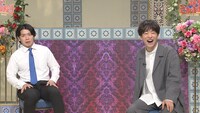 野田クリスタル（マヂカルラブリー）とDJ松永（Creepy Nuts）。(c)日本テレビ