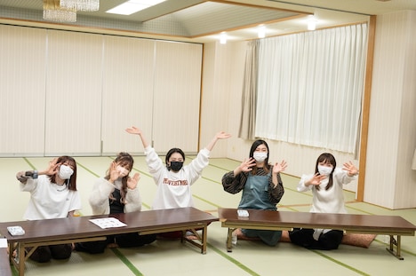 合宿に合流したエビ中。