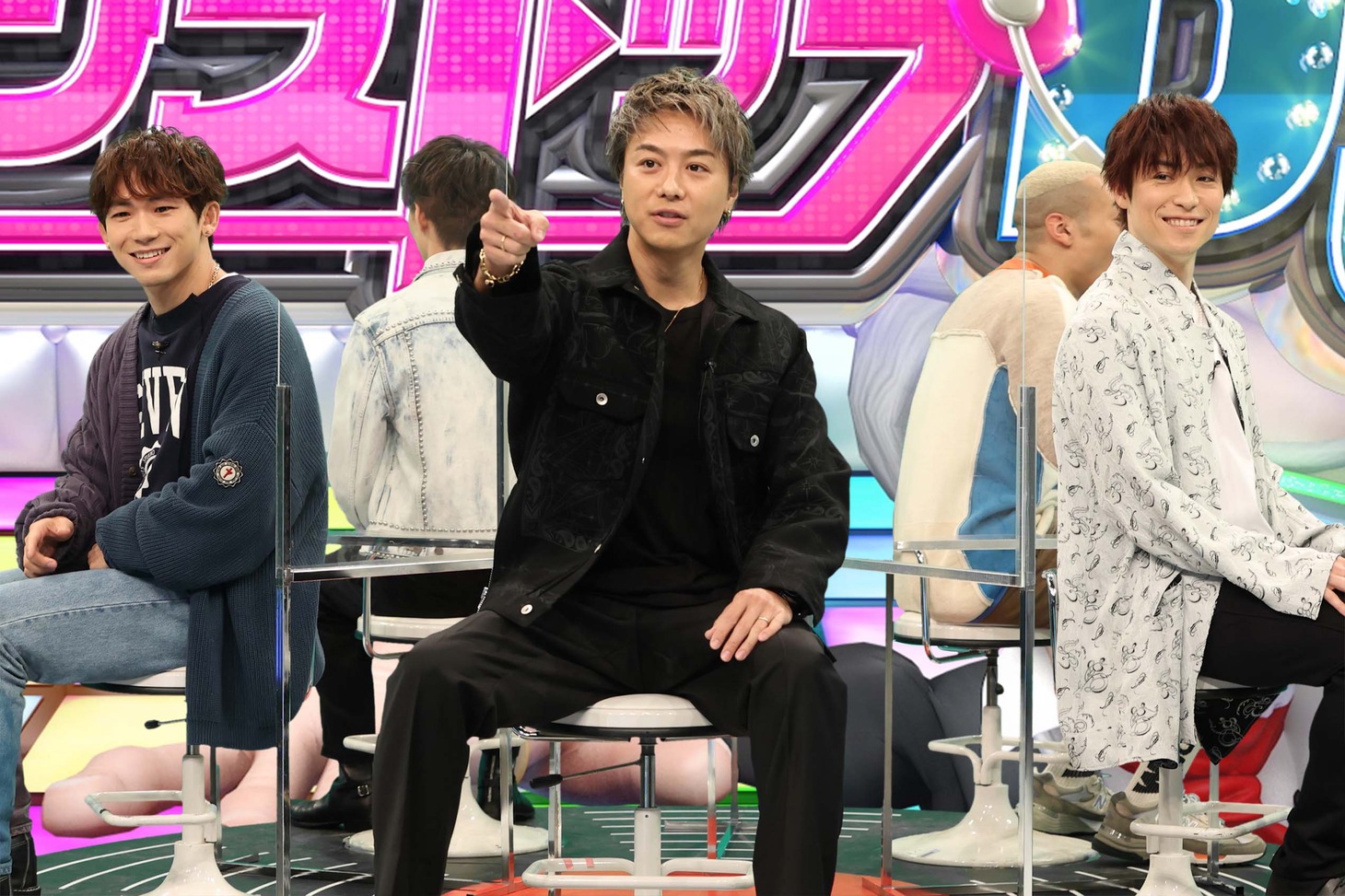 左からNAOTO、TAKAHIRO、TETSUYA。 (c)フジテレビ
