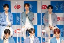 「JO1 “キットカット”公式アンバサダー就任イベント」の様子。