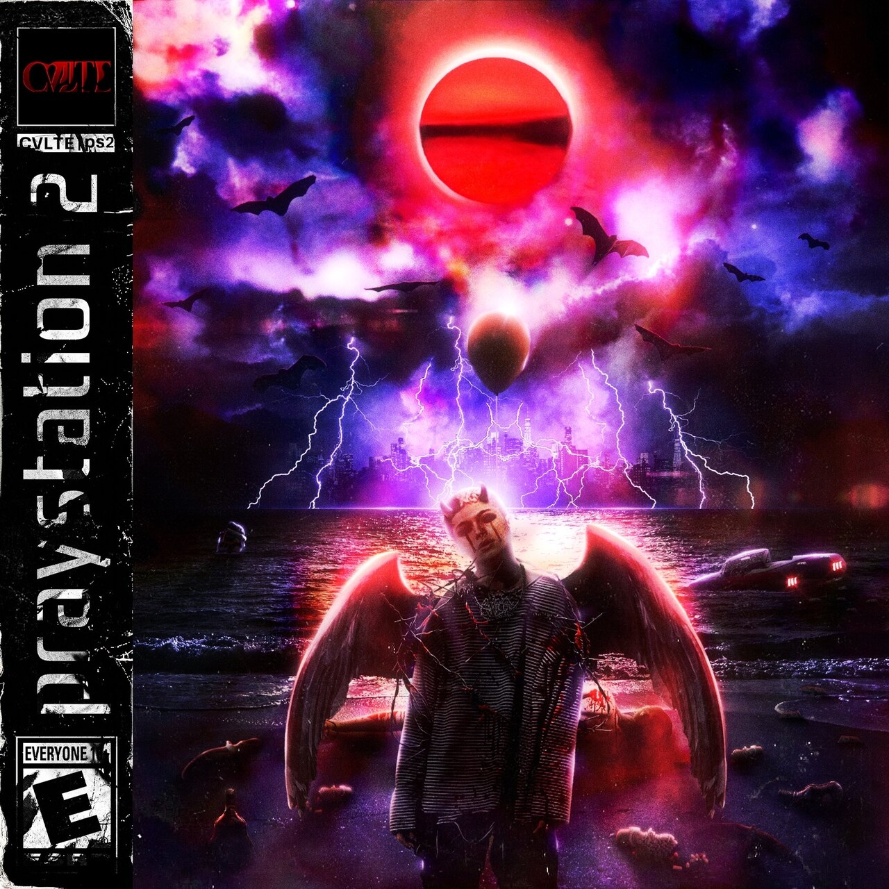 CVLTE PrayStation2 616(メンバーサイン入り) CVLTE「praystation 2」配信ジャケット - CVLTEが釈迦坊主らとコラボ