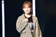 2019年9月、「マイナビ presents 第29回 東京ガールズコレクション 2019 AUTUMN / WINTER」に出演した際の宮脇咲良。