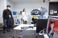 副島さんの作業デスク。