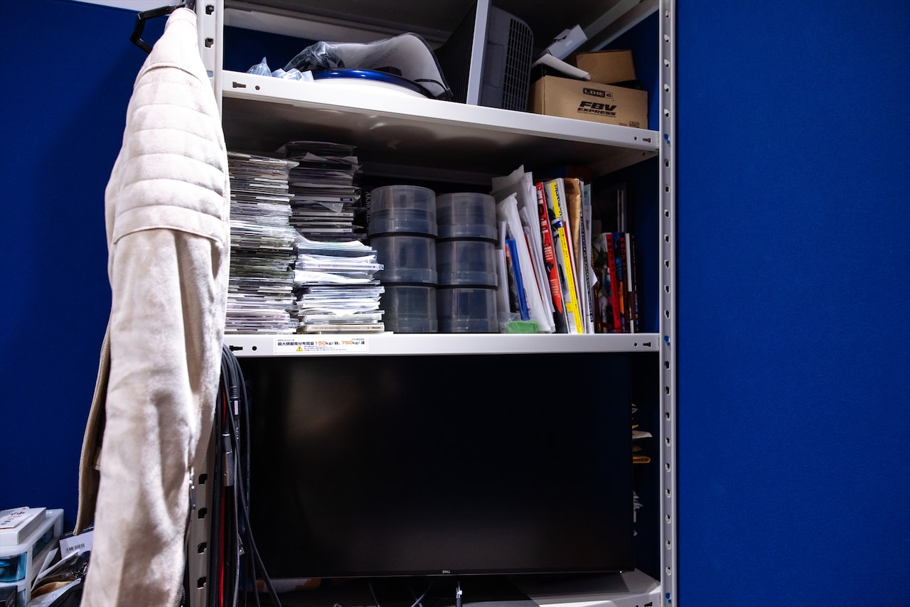 目黒さんの作業部屋。