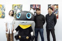 左からのっちさん、モルガナ、副島成記さん、目黒将司さん。