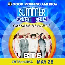 BTS「SUMMER CONCERT SERIES」ビジュアル (c)ABC Good Morning America 公式 SNS