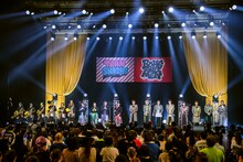 「ライブナタリー "TEAM SHACHI" ～シャチにボイメン 会いにおいで～」の様子。（撮影：曽我美芽）