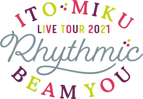 伊藤美来「ITO MIKU Live Tour 2021 Rhythmic BEAM YOU」ロゴ