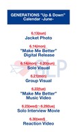 GENERATIONS from EXILE TRIBE「Up & Down」プロモーションカレンダー