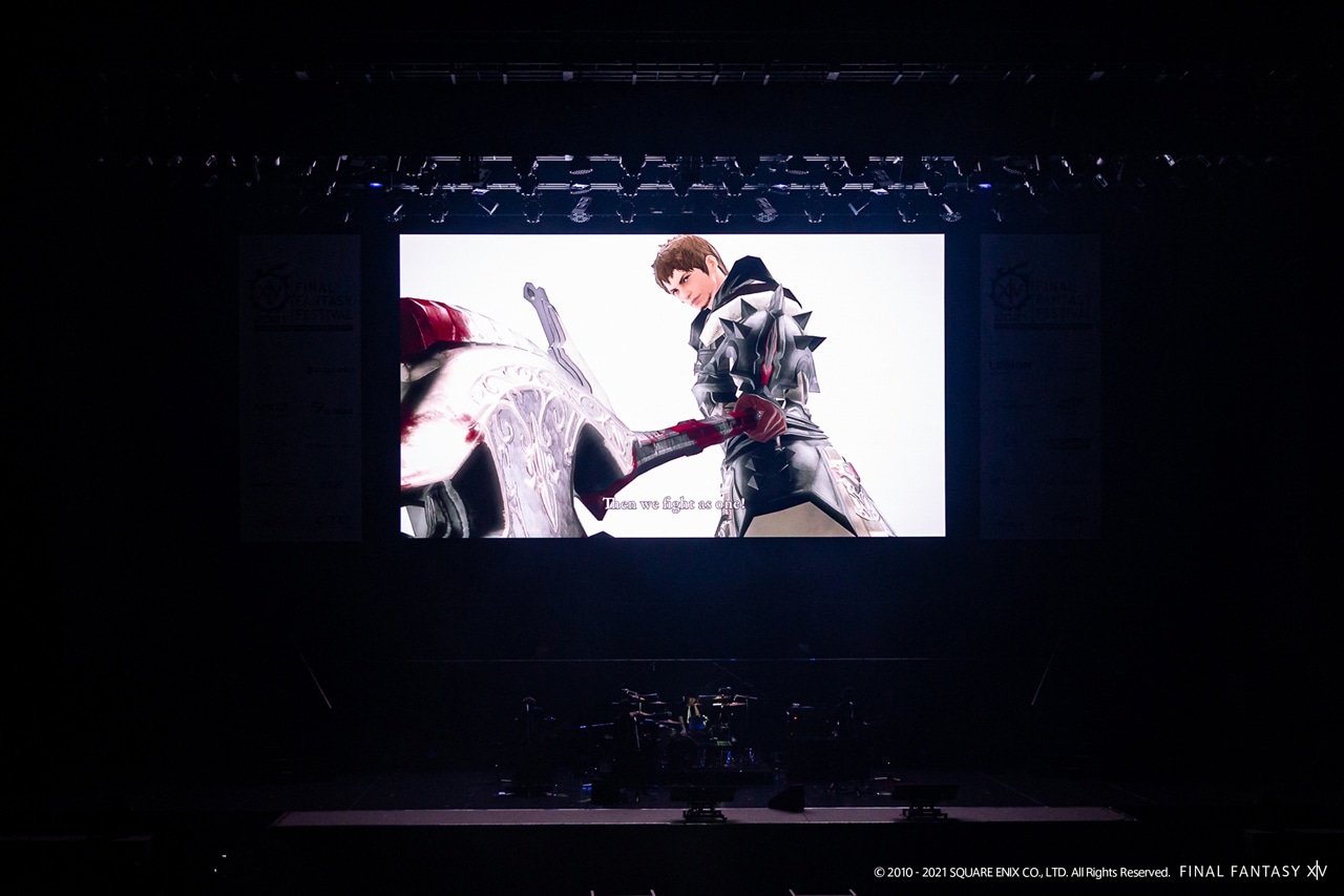 視聴者にアンコールを呼びかける「FF14」のNPC・アルバート。